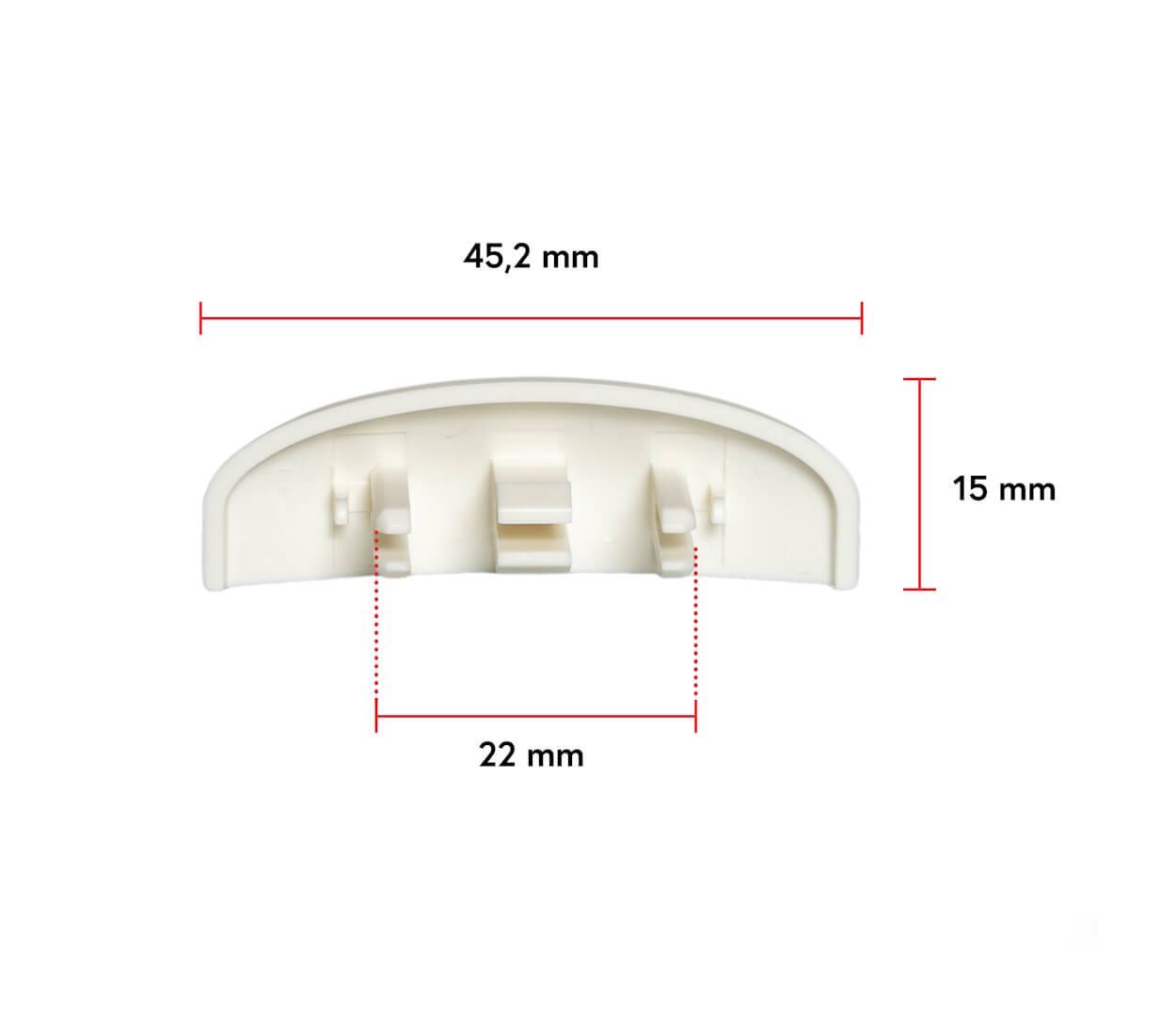 BAUHELD Fenster Wasserschlitzkappen 25 bis 30 mm 30 Stück Ral 9016