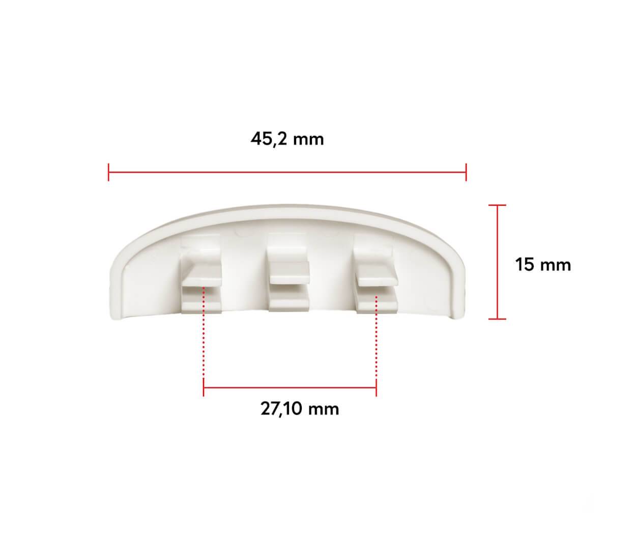 BAUHELD Fenster Wasserschlitzkappen 30 bis 35 mm 30 Stück Ral 9003