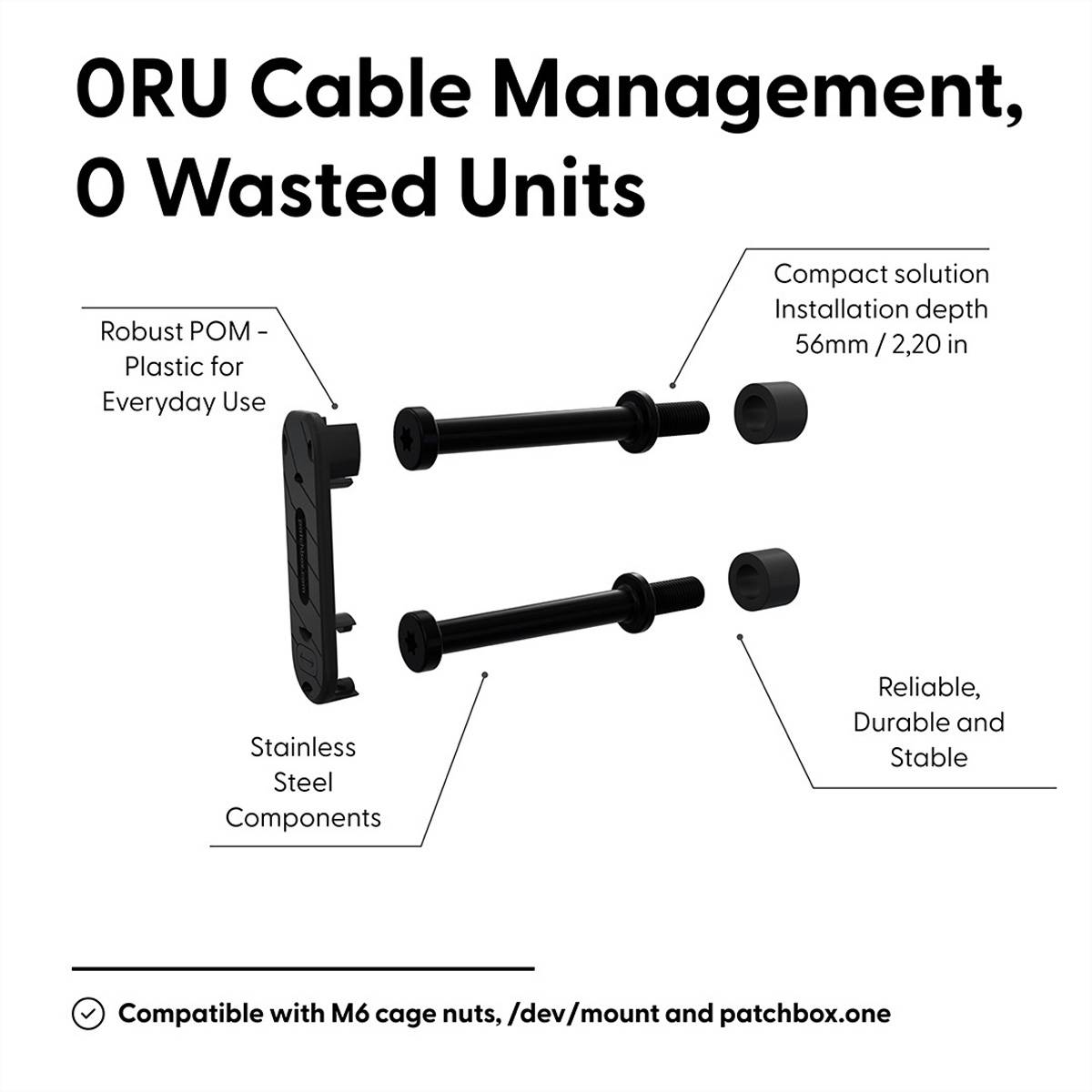patchbox.one Patchcatch Solo (24-Pack) Kabelführung