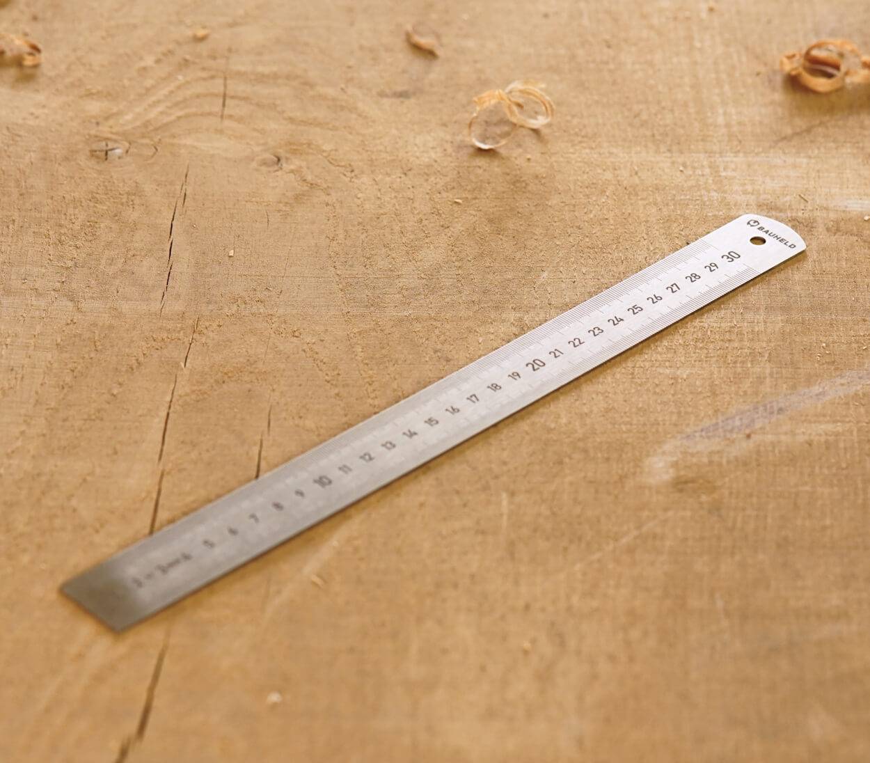 BAUHELD Alulineal 150 mm Aluminium Genauigkeitsklasse Eg 1