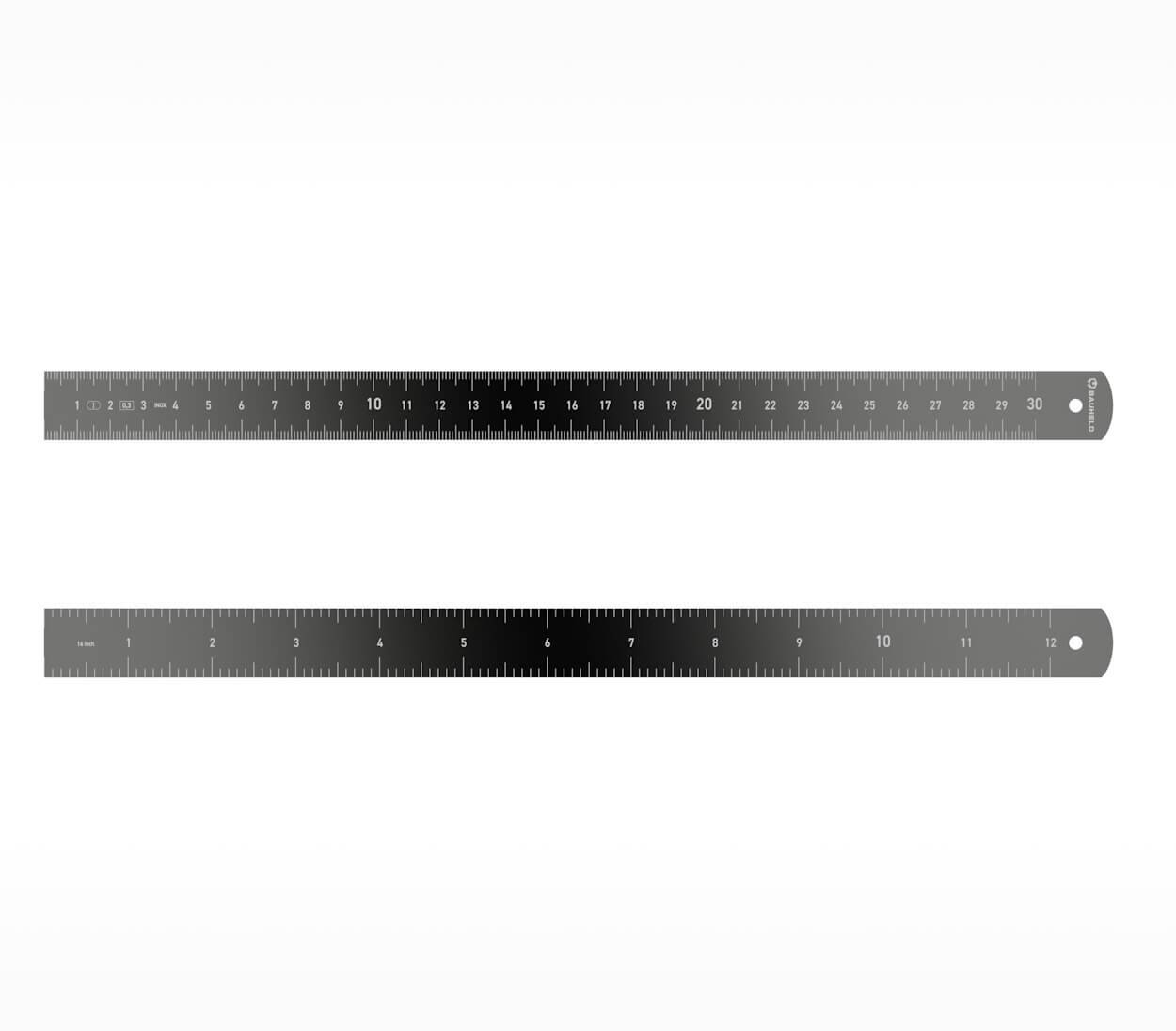 BAUHELD Alulineal 300 mm Aluminium Genauigkeitsklasse Eg 1