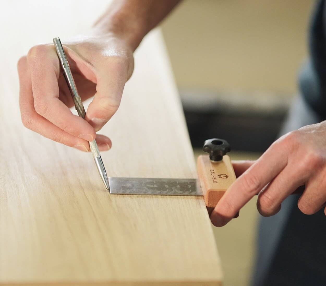 BAUHELD Streichmaß 300 mm Genauigkeitsklasse Eg 1