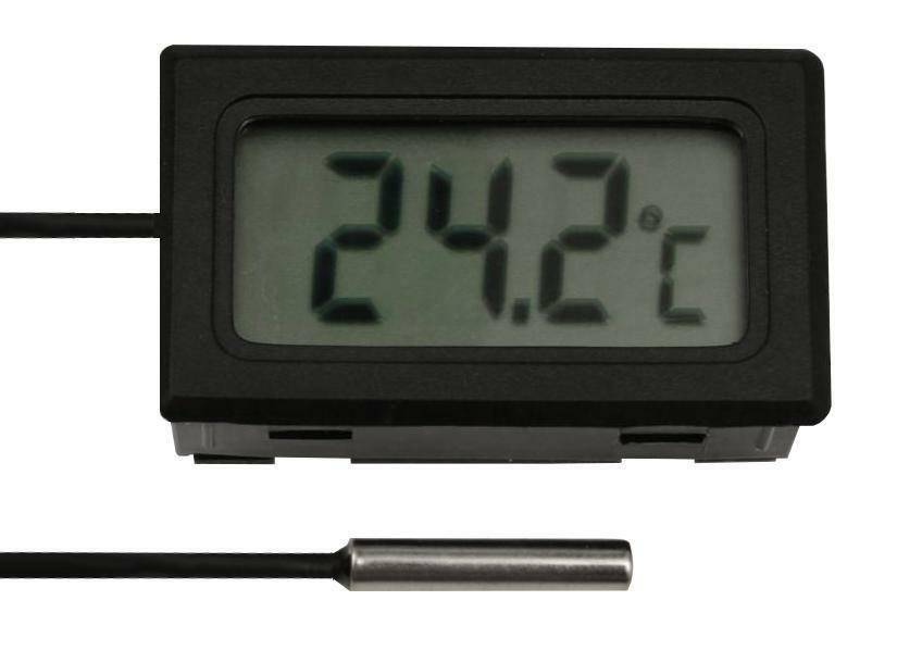 LCD Digital Thermometer Kabellänge: 1m 2m 3m 5m 7m 10m Digitalthermometer 2 Meter
