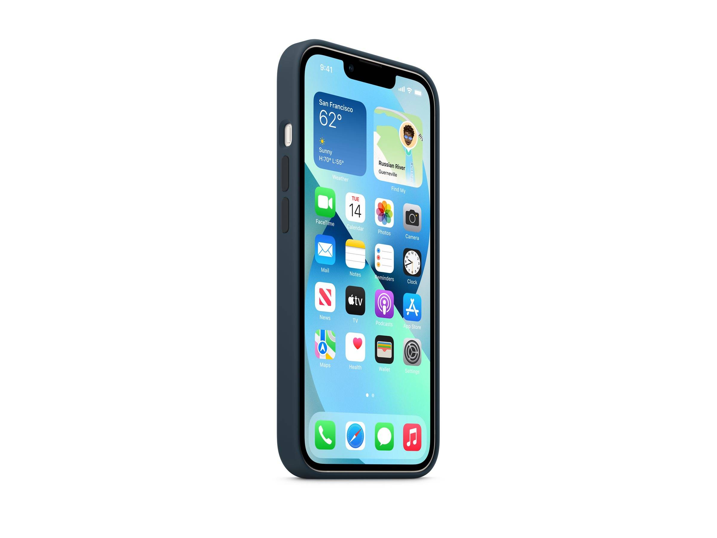 APPLE iPhone 13 Silicone Case with MagSafe - Abyss Blue