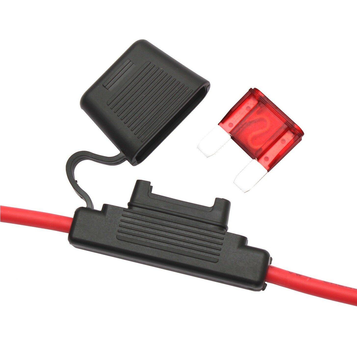 Leistungs- Sicherungshalter bis 75A Maxiflachsicherung KFZ LKW Flach Sicherung AWG 8 / 8,3mm²