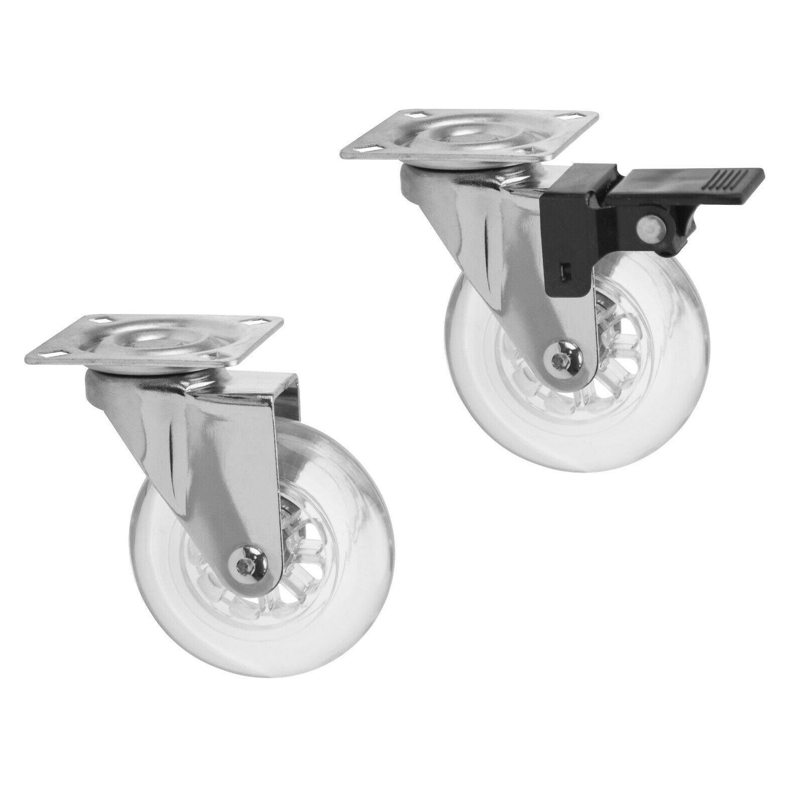 Lenkrolle Bockrolle Möbelrolle Transportrollen Laufrolle Möbelrollen Rad Räder Ø75mm Ohne Bremse