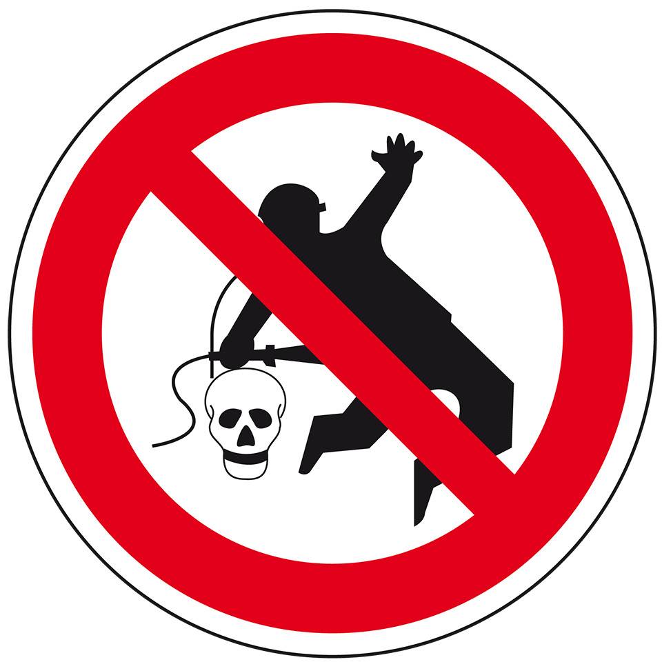 Verbotsschild Kleiderreinigung mit Druckluft verboten, praxisbewährt, Folie, Ø 200mm