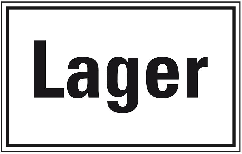 Türhinweisschild Lager, Kunststoff, 300x200mm