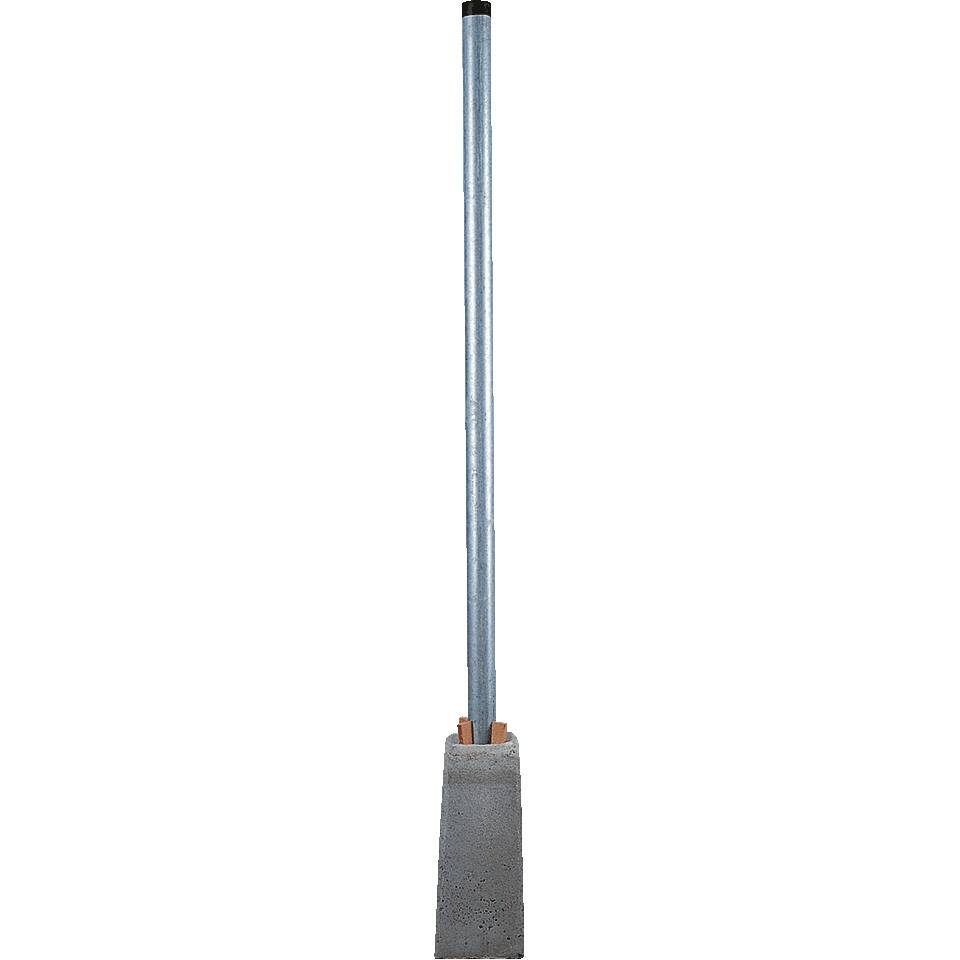 Betonformstein, für Pfosten Ø 60 und Ø 76mm, inkl. 4 Hartholzkeile, 430mm, 25kg
