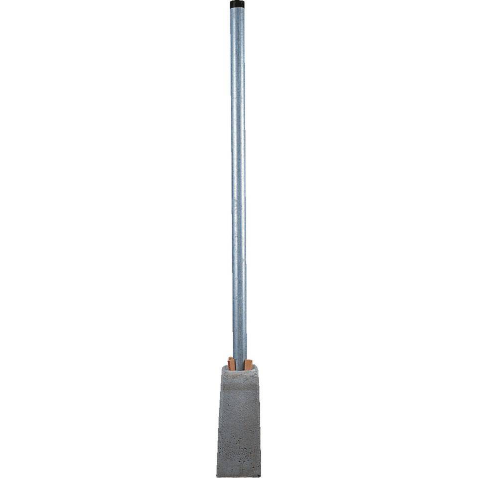 Betonformstein, für Pfosten Ø 60 und Ø 76mm, inkl. 4 Hartholzkeile, 430mm, 25kg