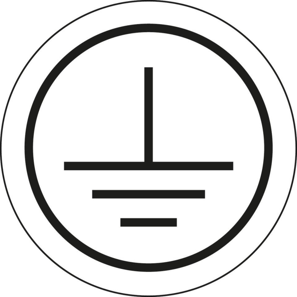 Leiterkennzeichen Schutzleiter, RoHS-konform, Folie, selbstklebend, Ø 12,5mm, 20/Bogen, DIN EN 60445 / IEC 60417