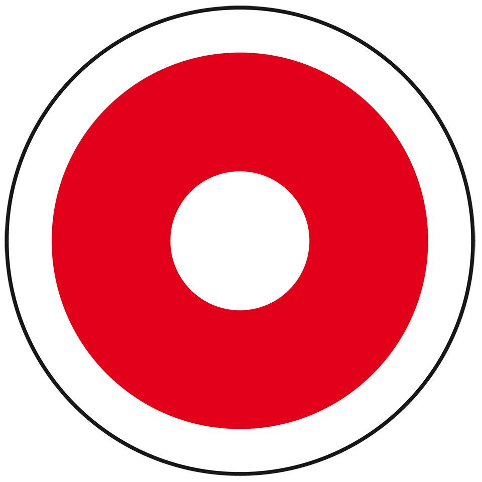 Feuerwehrzeichen Brandmelder, Folie, selbstklebend, Ø 65mm