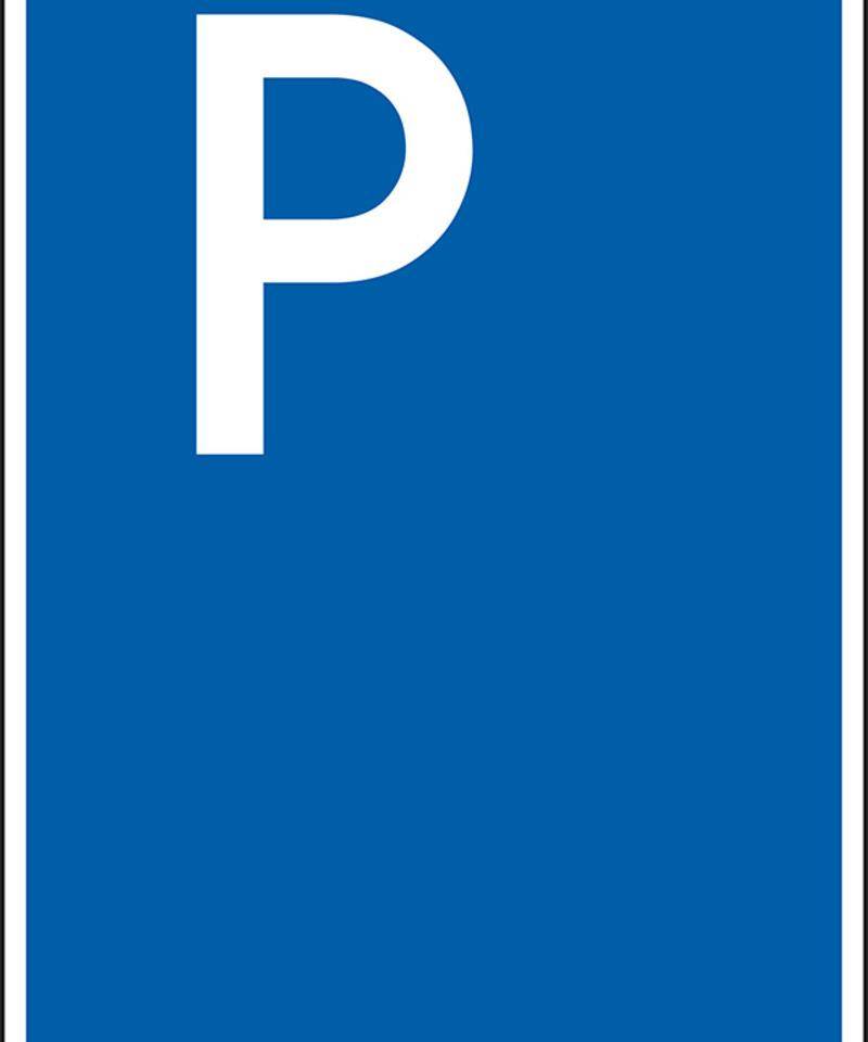 Parkplatzschild, Nr.315 ohne Zusatztext, spitze Ecken, Aluminium, 400x600mm