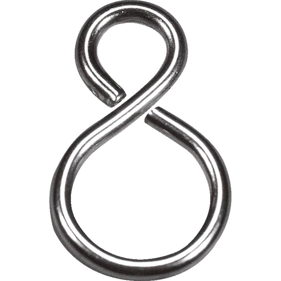 K.57 S-Haken, für Absperrketten, Stahl, Stärke 1,8mm, 10/VE