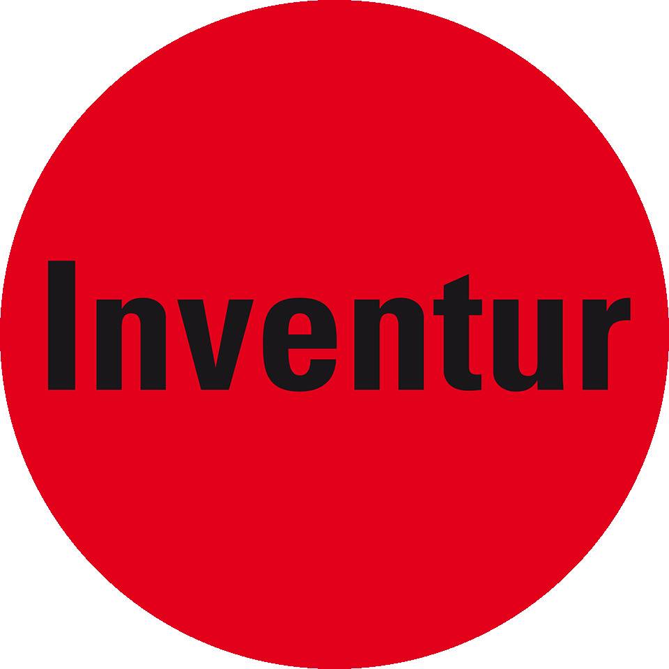 Markierungspunkt Inventur, hellrot, Haftpapier, ablösbar, Ø 37mm, 500/Rolle