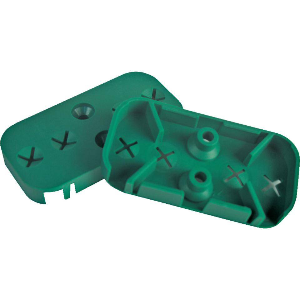 Ersatzunterplatte, für Fluchttürhaube Paniktreibriegel, grün, 2/VE