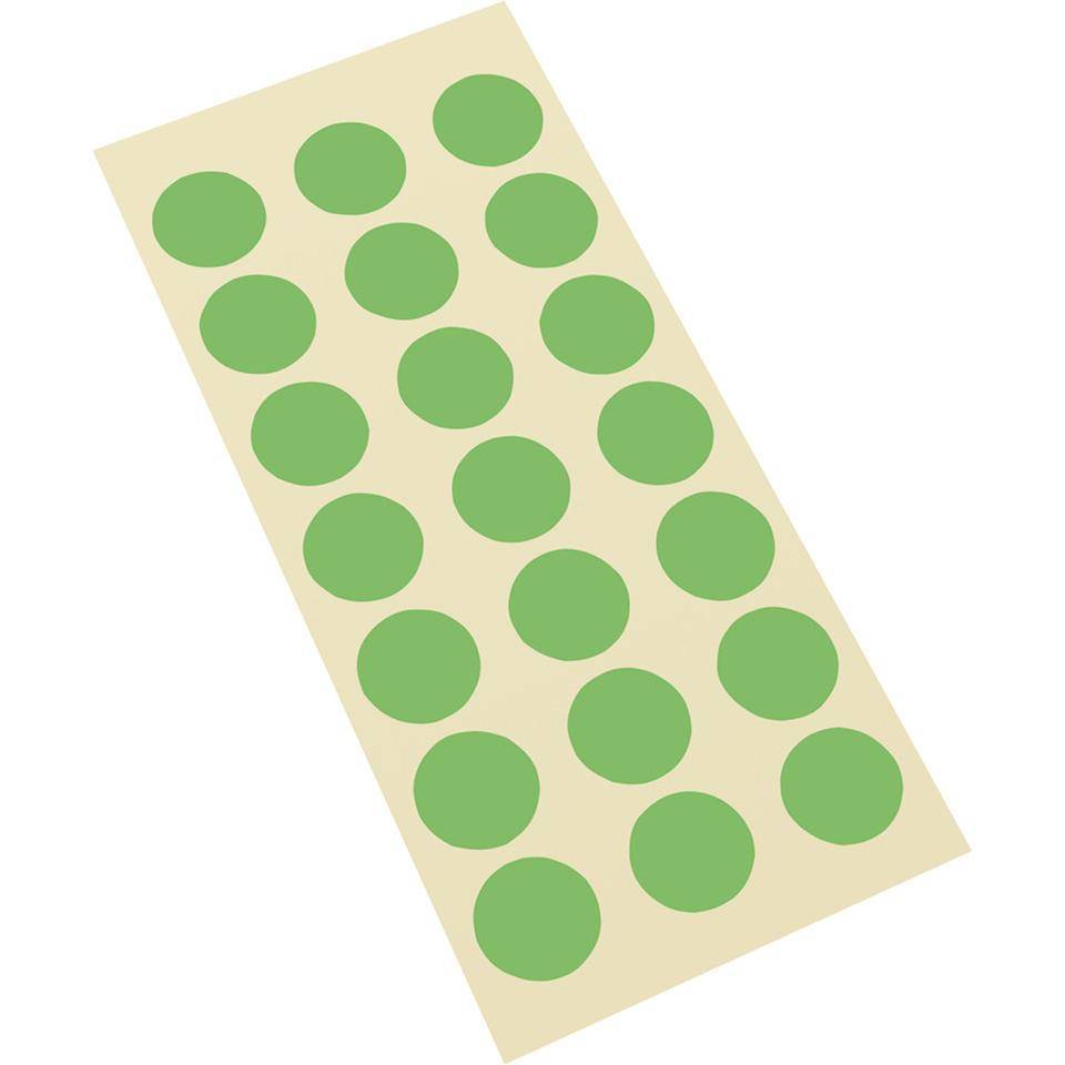 Markierungspunkt, blanko, grün, Haftpapier, ablösbar, Ø 10mm, 128/Bogen
