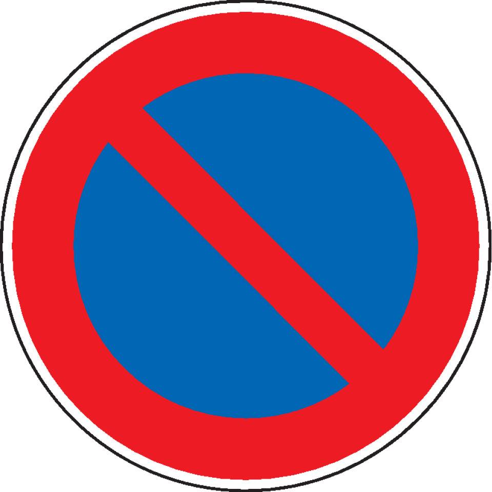 Verkehrszeichen Eingeschränktes Haltverbot, Nr.286, Aluminium RA0, reflektierend, Ø420mm, DIN 67520