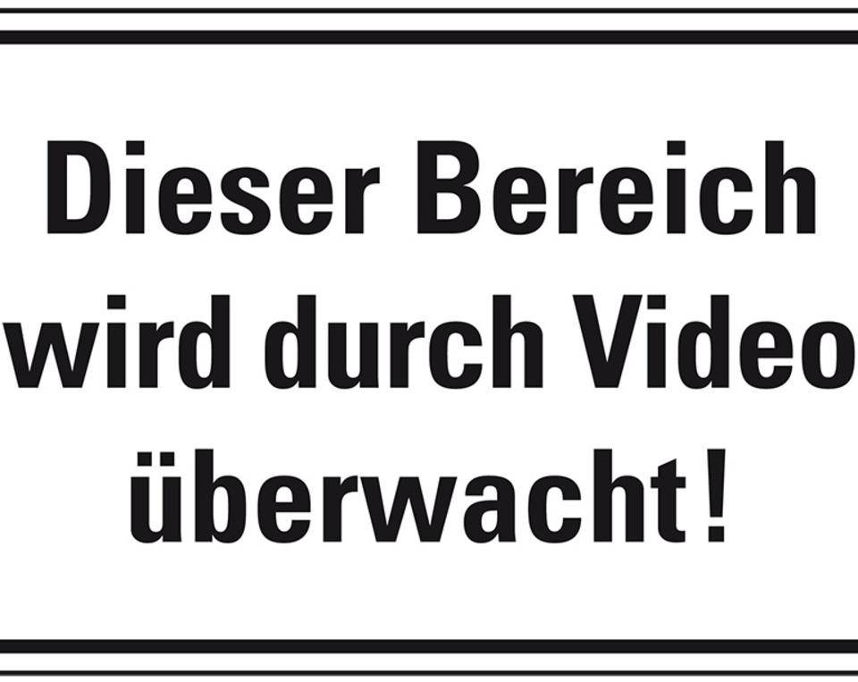 Hinweisschild Dieser Bereich wird durch Video überwacht, Kunststoff, 300x200mm