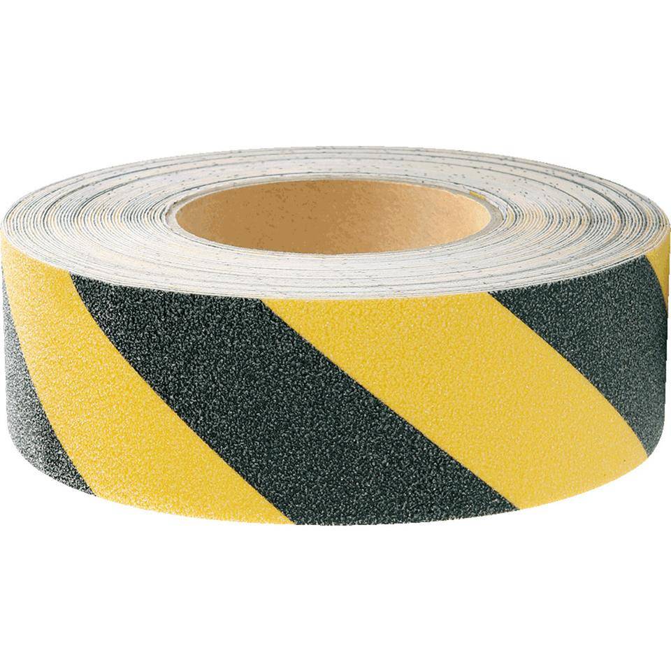 K.57 Antirutsch-Warnmarkierung, R13, schwarz/gelb, selbstklebend, 50mm, 18,3m/RO