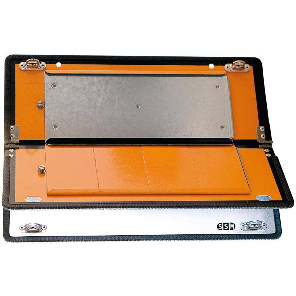 Gefahrguttafel, mit Ziffernsatz, klappbar, orange, Stahlblech, 400x300mm, GGVSEB, ADR