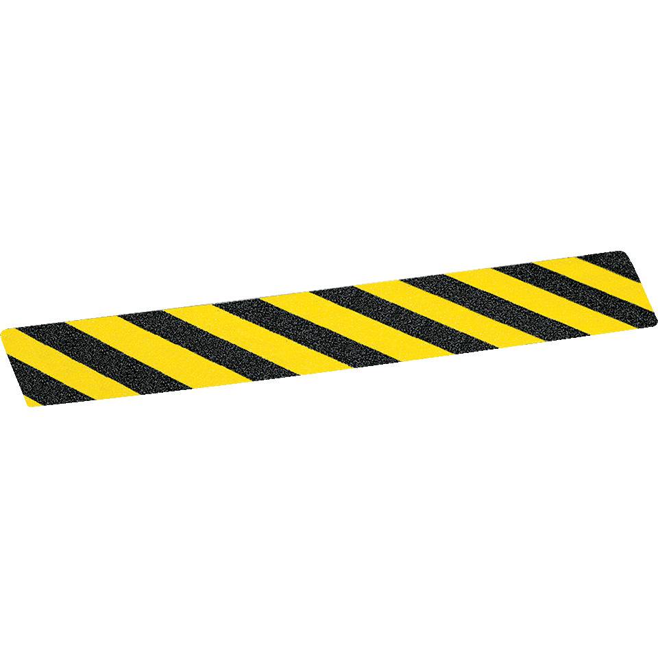 K.57 Trittschutz-Warnmarkierung, R13, gelb/schwarz schraffiert, 100x1000mm