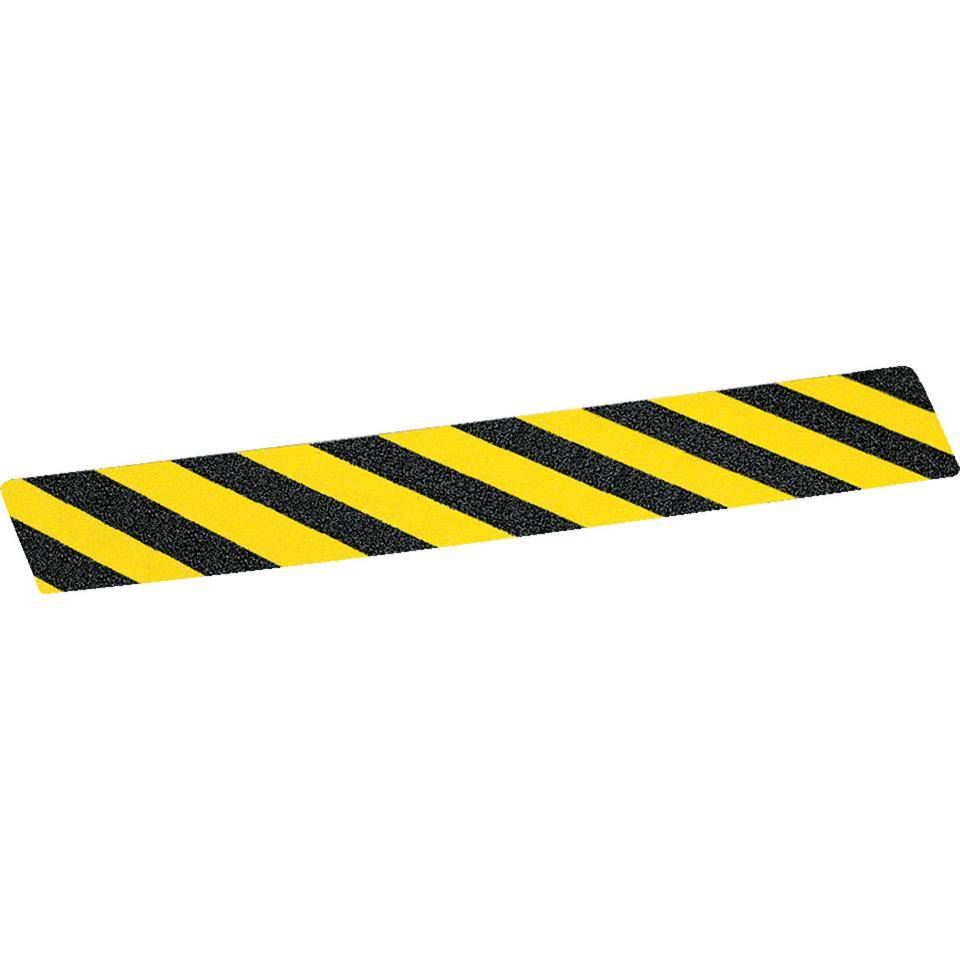 K.57 Trittschutz-Warnmarkierung, R13, gelb/schwarz schraffiert, 100x1000mm