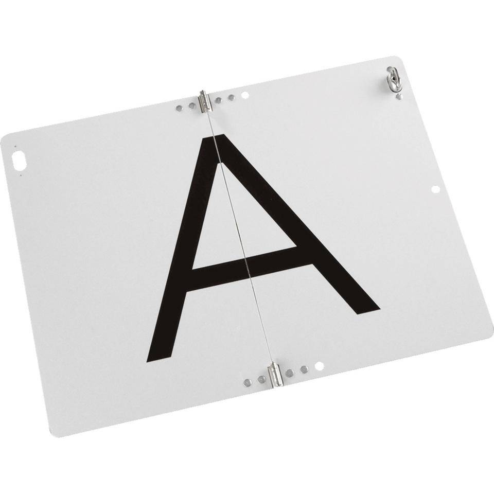 Warntafel f.Abfalltransporte gemäß krW-/AbfG §55(1) klappbar, 2 Verschl., 400x300mm
