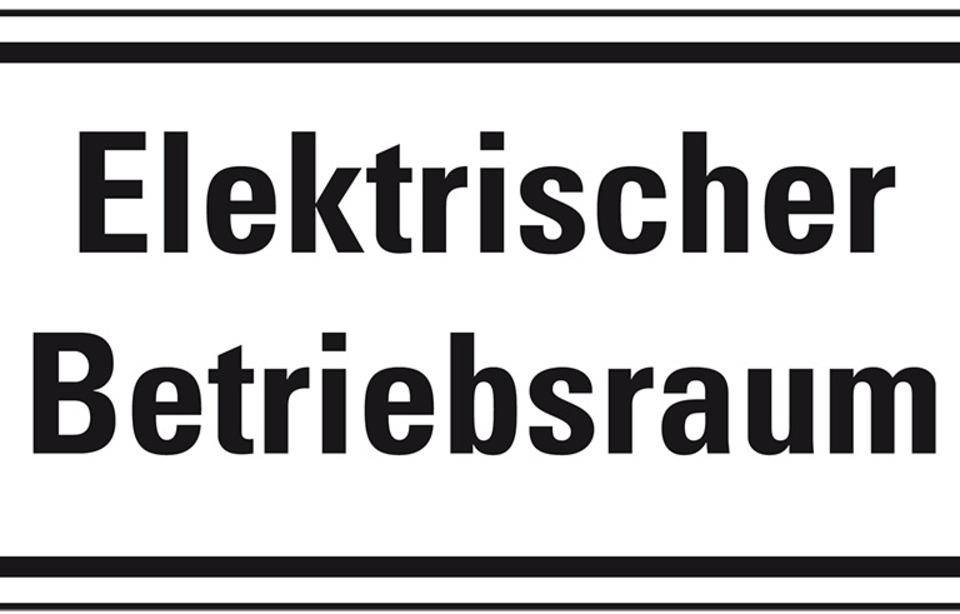 Hinweisschild Elektrischer Betriebsraum, Folie, selbstklebend, 200x100mm