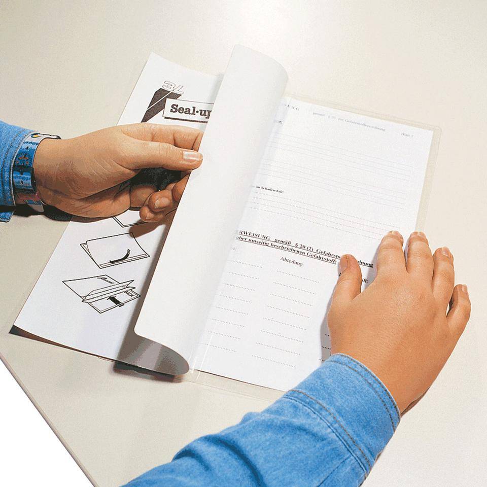 Einschweißhüllen, selbstklebende Spezialfolie, zur Kaltlamination, DIN A5, 10/VE