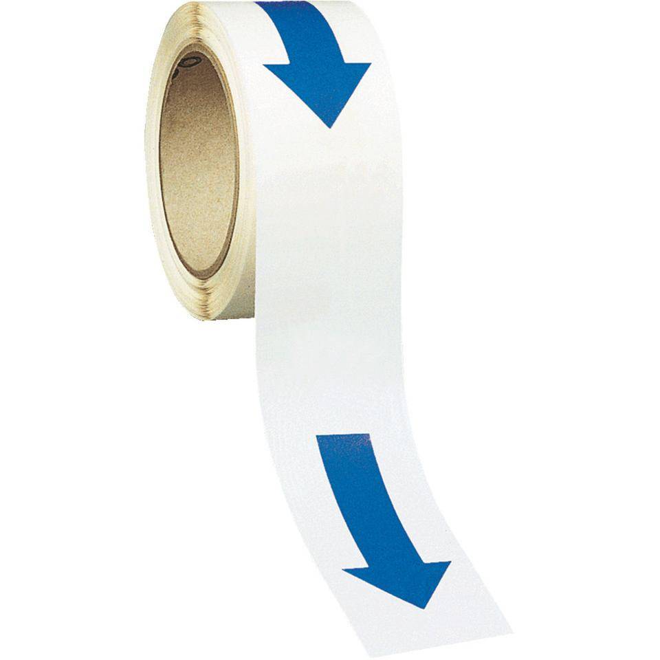 K.57 Bodenmarkierungspfeile, blau, Folie, Breite 90mm, Länge 135mm, 110/Rolle
