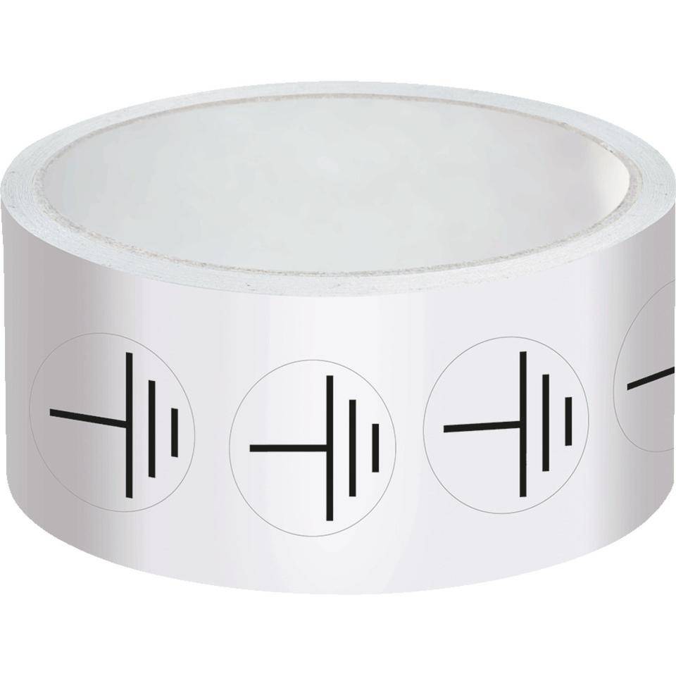 Leiterkennzeichen Erde, RoHS-konform, Folie, selbstklebend, Ø 16mm, 500/Rolle, DIN EN 60445 / IEC 60417