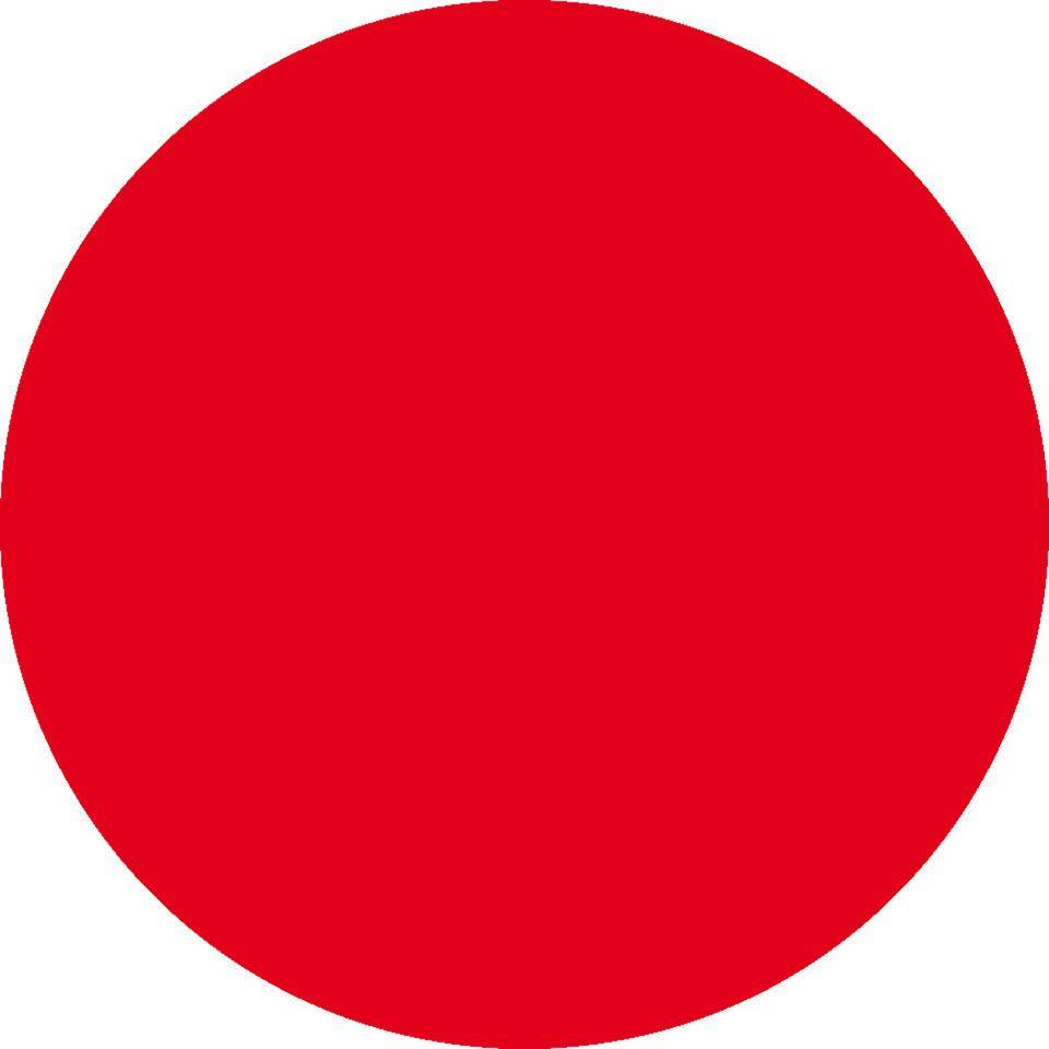 Folienpunkte für Glastüren und -scheiben, rot, Montagefolie, Ø 50mm, 5/VE, DGUV