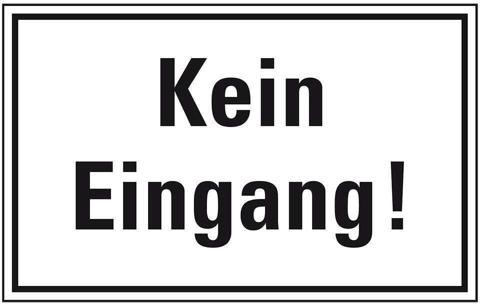Türhinweisschild Kein Eingang, Folie, selbstklebend, 300x200mm