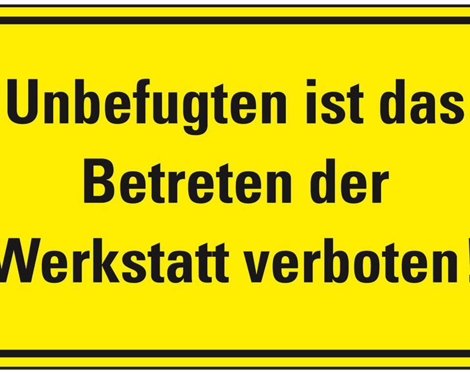 Zufahrts- und Zutrittsschild, Unbefugten ist das Betreten der..,Folie, 300x200mm