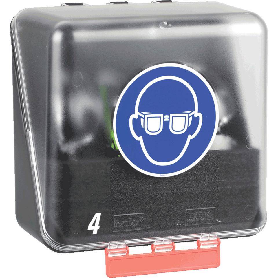 SecuBox Schutzmittelbox Midi 4, transparent, ca. 236x225x125mm