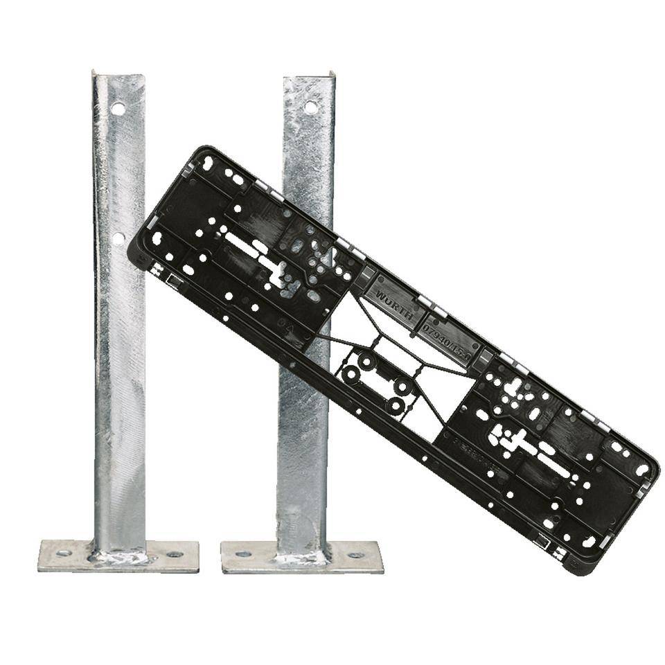 Parkplatzreservierungsschild Besucher, mit Befestigungsset 2, 520x110mm