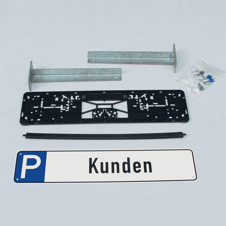 Befestigungsset 2 für Parkplatzreservierungsschilder, zum Aufschrauben