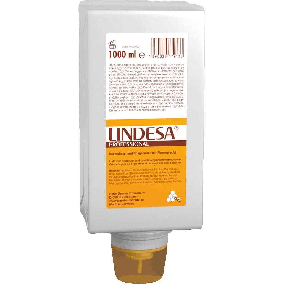 LINDESA® Hautschutzcreme PROFESSIONAL, parfümiert, 1000ml/Varioflasche