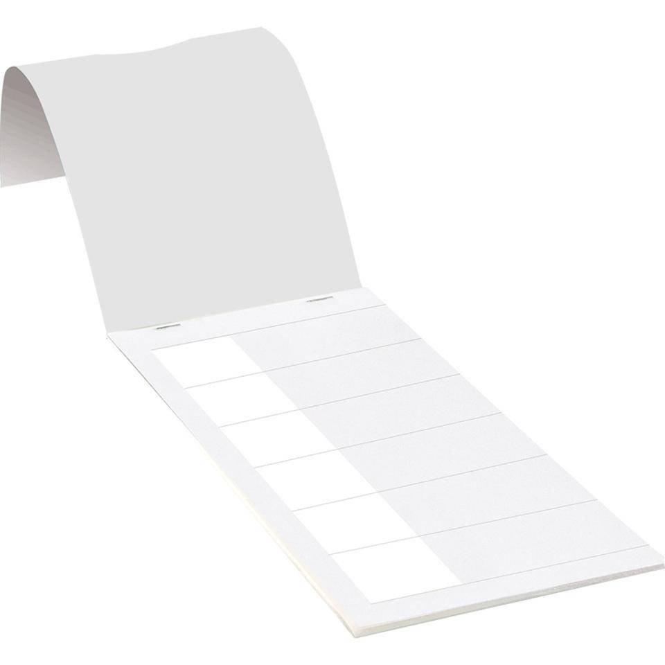 Kabelmarkierer zum Selbstbeschriften, weiß, Folie, selbstklebend, 150x25mm, 30/Heft