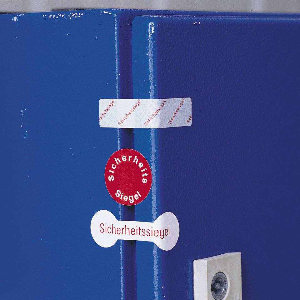 Sicherheitssiegel, nummeriert von 1 - 500, Haftpapier, permanent, Ø 25mm, 500/Rolle