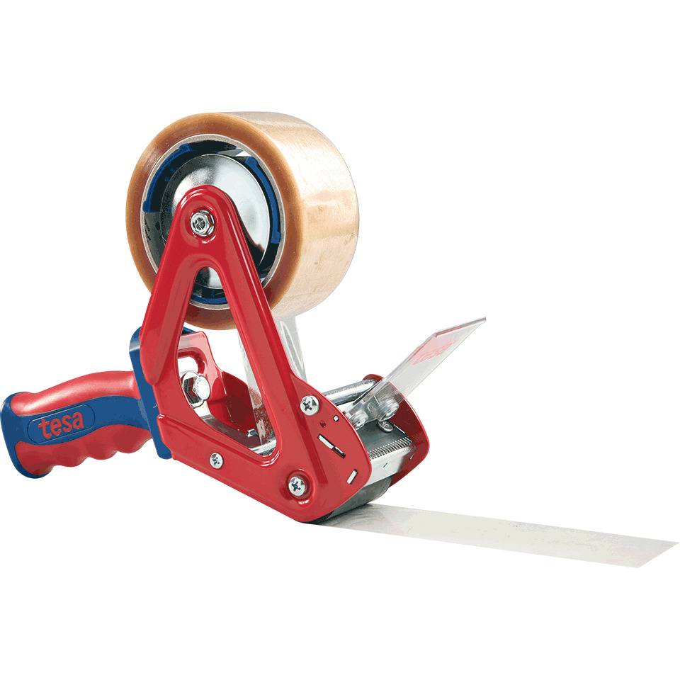 tesa® 6400 Handabroller COMFORT, verdecktes Messer, verstellb. Rollenbremse