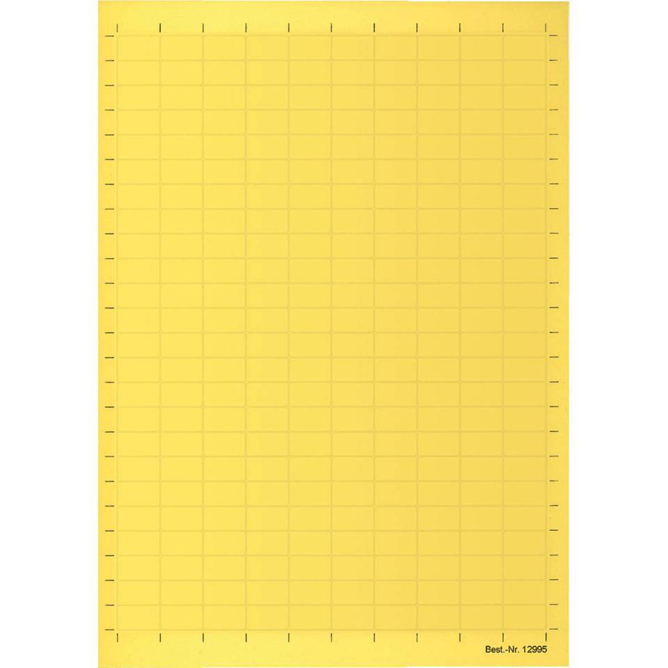 Etiketten, ohne Rand, zum Selbstbeschriften, gelb, Gewebefolie, 19x11mm, 240/Bogen