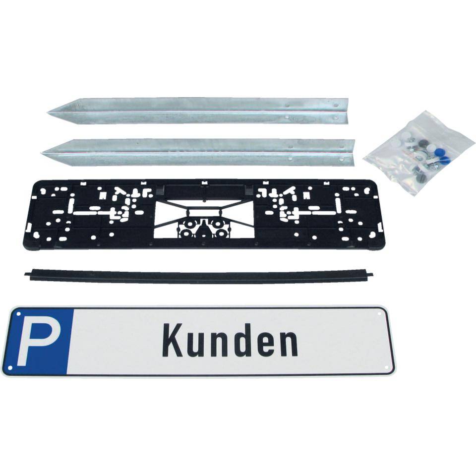 Befestigungsset 1 für Parkplatzreservierungsschilder, Einschlagspitze, 500mm