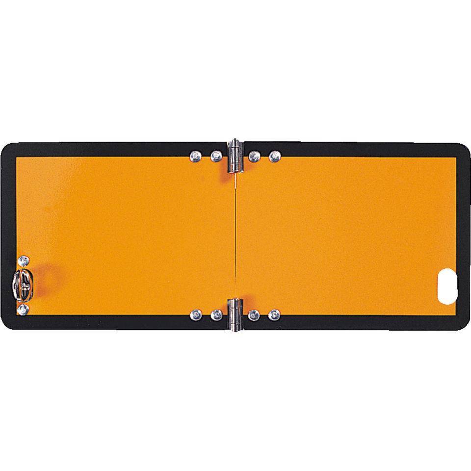 Gefahrguttafel, blanko, korrosionsbeständig, klappbar, orange, Aluminium, 300x120mm, GGVS, ADR
