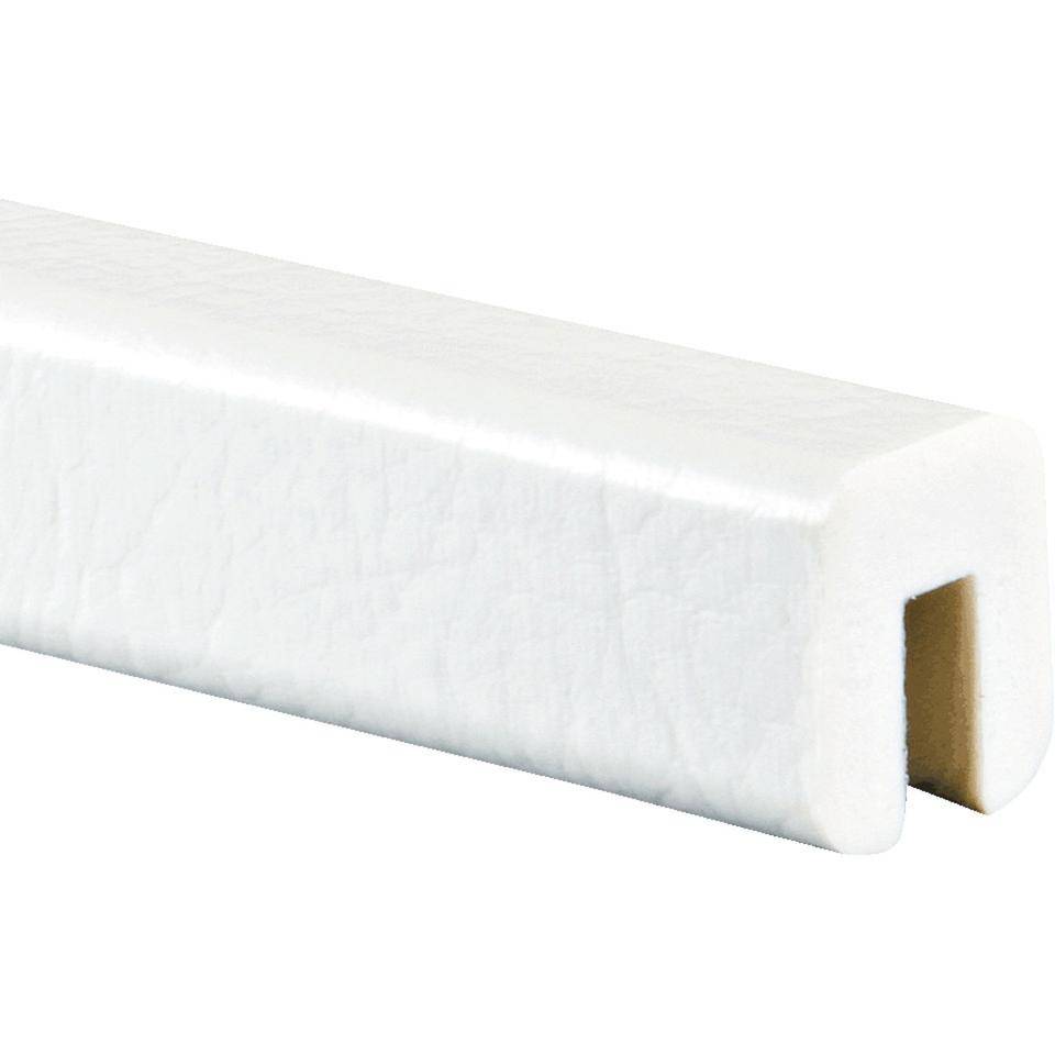 Knuffi Kantenschutzprofil Typ G, selbstklebend/zum Aufstecken, weiß, PU-Schaum, 1m