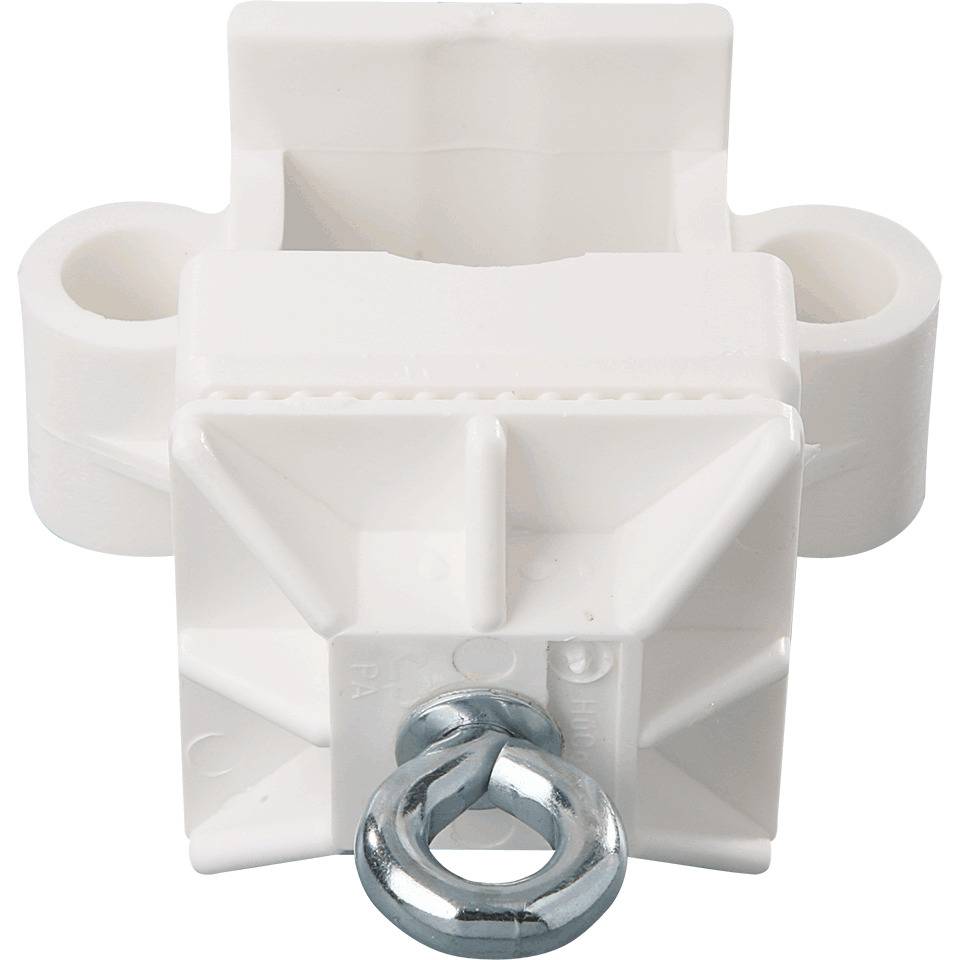 Schake Universal-Klemme, mit 2 Ösen, Kunststoff, für Schaftrohre Ø 42mm, 40x40mm