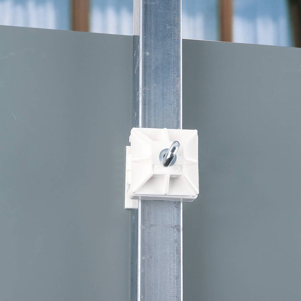 Schake Universal-Klemme, mit 2 Ösen, Kunststoff, für Schaftrohre Ø 42mm, 40x40mm