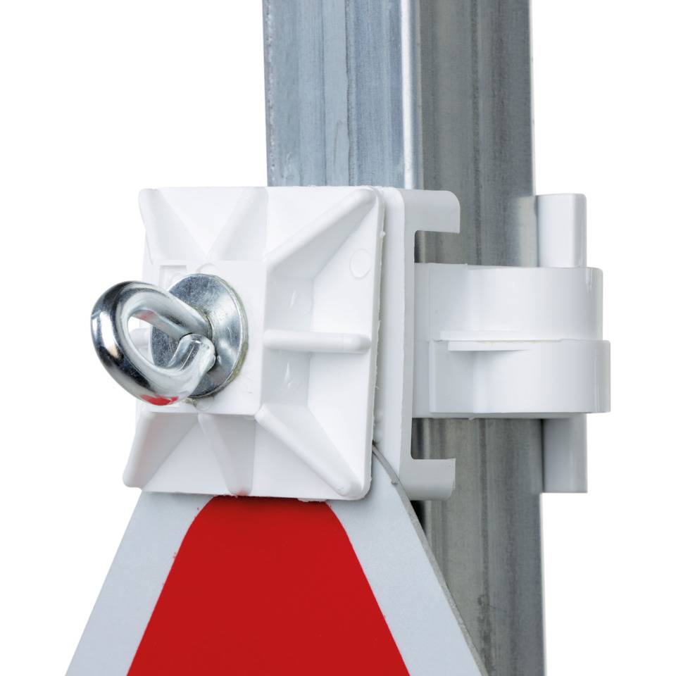 Schake Universal-Klemme, mit 2 Ösen, Kunststoff, für Schaftrohre Ø 42mm, 40x40mm