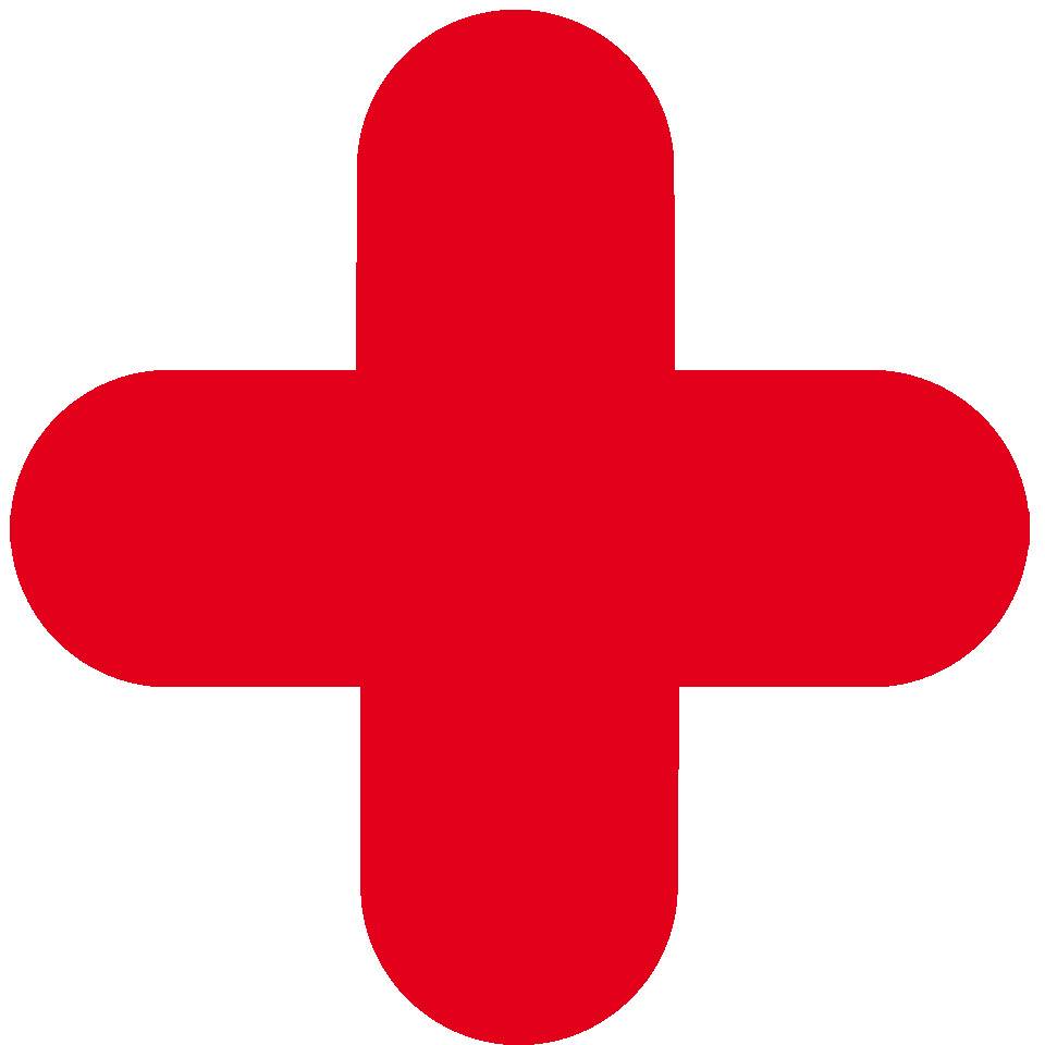Stellplatzmarkierung X-Stücke, Rutschhemmung R10, rot, Spezial-Kunststoff, 320x320x100mm, 10/VE